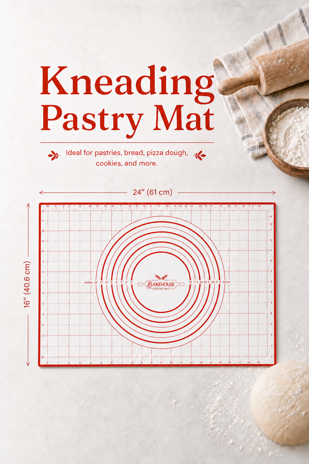 Kneading Pastry Mat 16x24