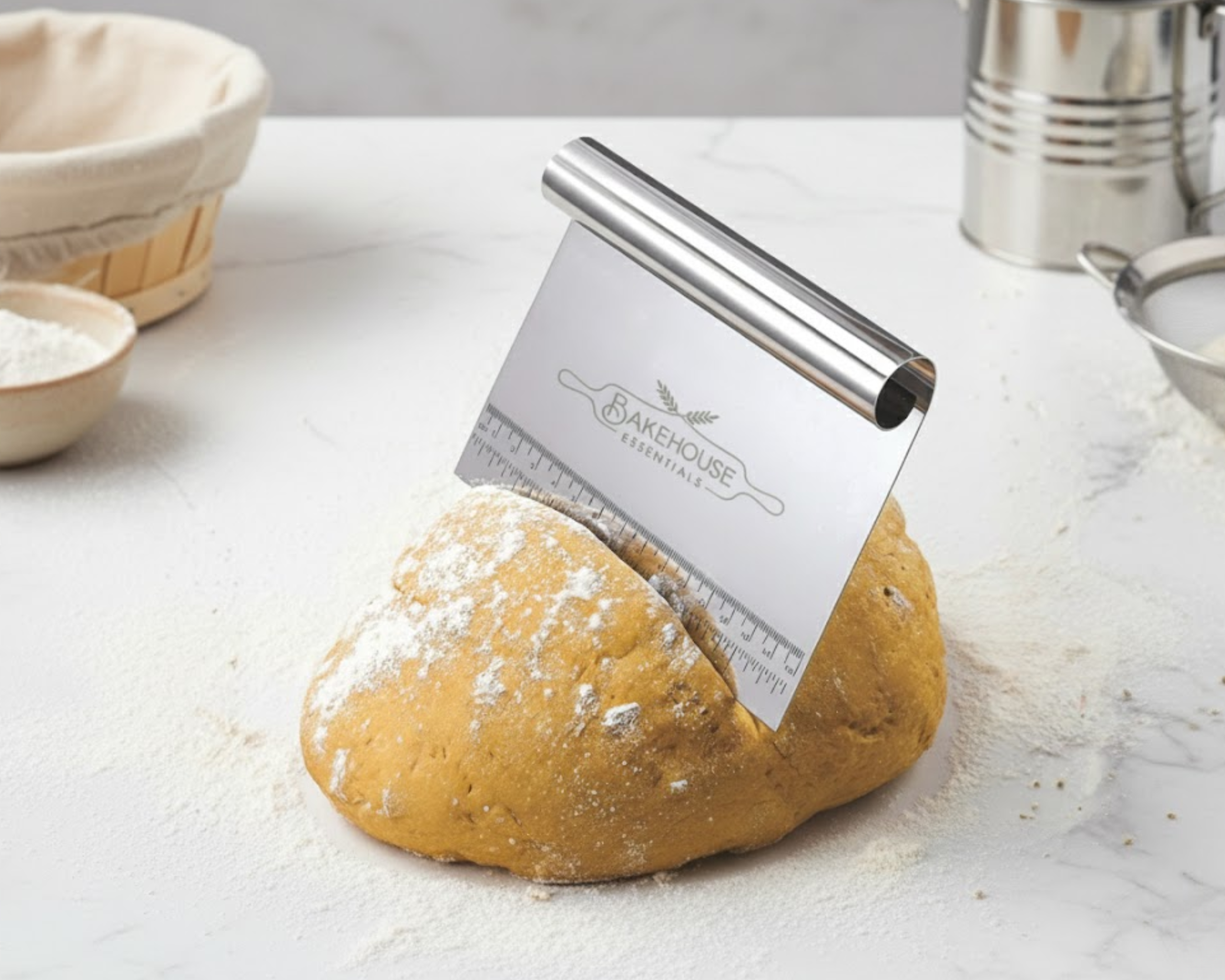 Stainless Steel Bench Scraper